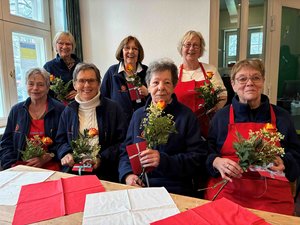 Sie engagieren sich für die Tafel in Jevenstedt: Nanny Ollermann, Wiebke Boelter, Helga Göttsche, Elke Hauschild, Angelika Haase, Bärbel Reese und Ruth Röschmann (v.l.).