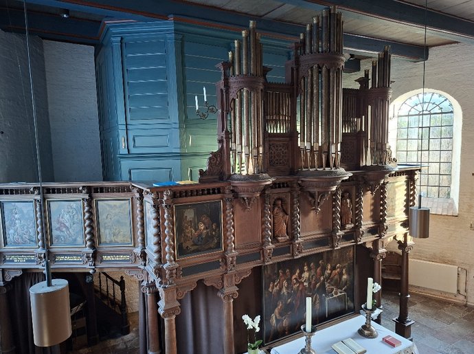 Die Orgel in Hohn wurde vor einem halben Jahr originalgetreu restauriert. 