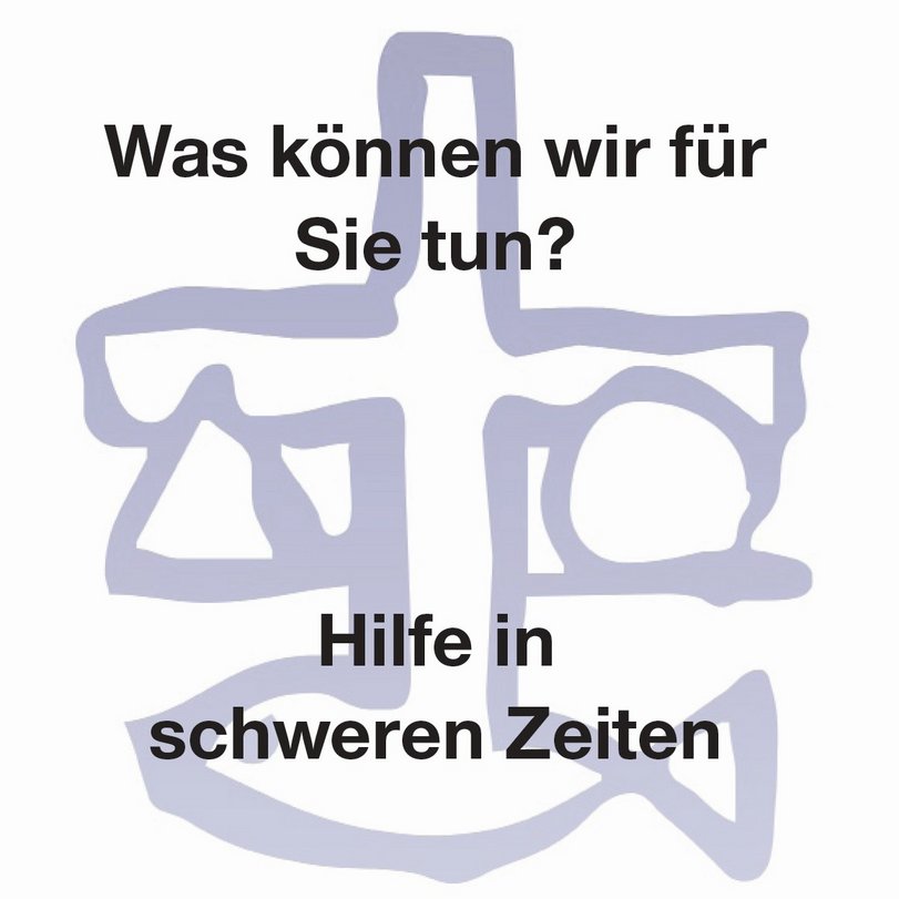 Wortbildmarke des Kirchenkreises mit der Aufschrift Hilfe in schweren Zeiten