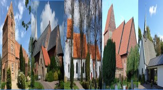 Fotos aller Kirchen der Gemeinde Schwansen