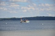 Ein Schiff in der Eckernförder Bucht